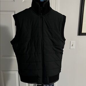 Men's Black Quilted Vest from Banana Republic